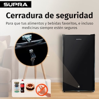 Foto 3 | Frigobar 3.4 P3 Negro con Congelador con Llave Mod Aspen