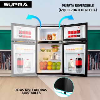 Foto 6 | Frigobar De 3.15 P3 Negro Con Congelador Independiente, Refrigerador Silencioso Con Cerradura Mod. Whistler