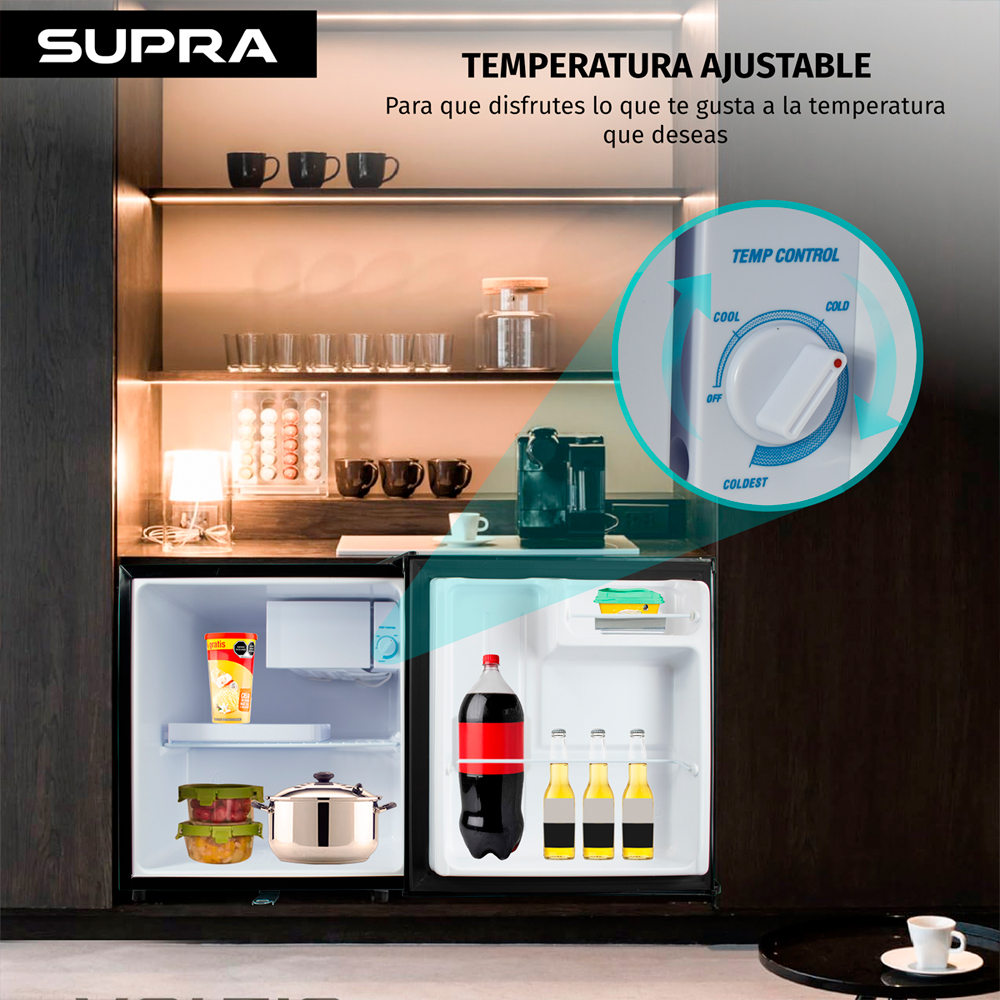Foto 6 pulgar | Mini Refrigerador Con Congelador Negro De 1.7 P3, Refrigerador Portátil Con Cerradura Mod. Vail