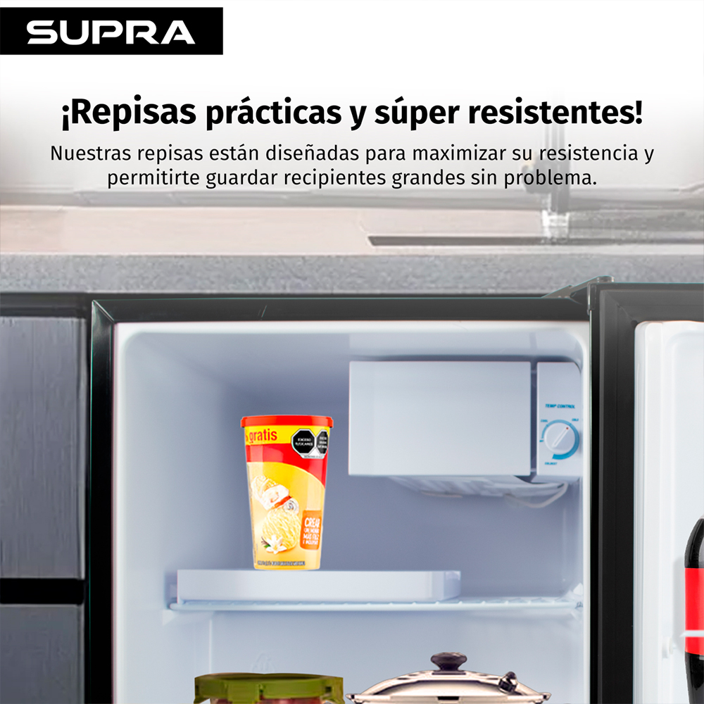 Foto 7 pulgar | Mini Refrigerador Con Congelador Negro De 1.7 P3, Refrigerador Portátil Con Cerradura Mod. Vail