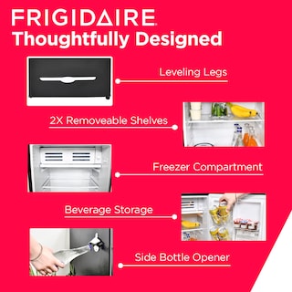 Foto 3 | Frigorífico De Bar Frigidaire Efr376-black, 90 L, Negro, Retro, Con Abridor - Venta Internacional.