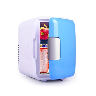 Foto 1 | Mini Refrigerador Frigobares Para Coche 4l Azul Blanco