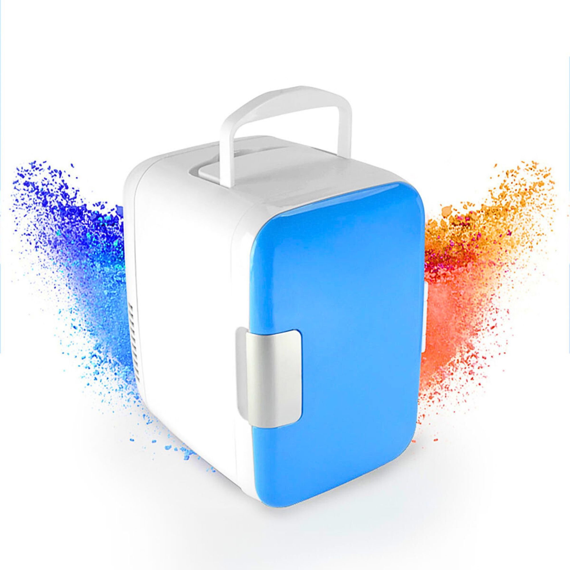 Foto 9 pulgar | Mini Refrigerador Frigobares Para Coche 4l  Azul Blanco