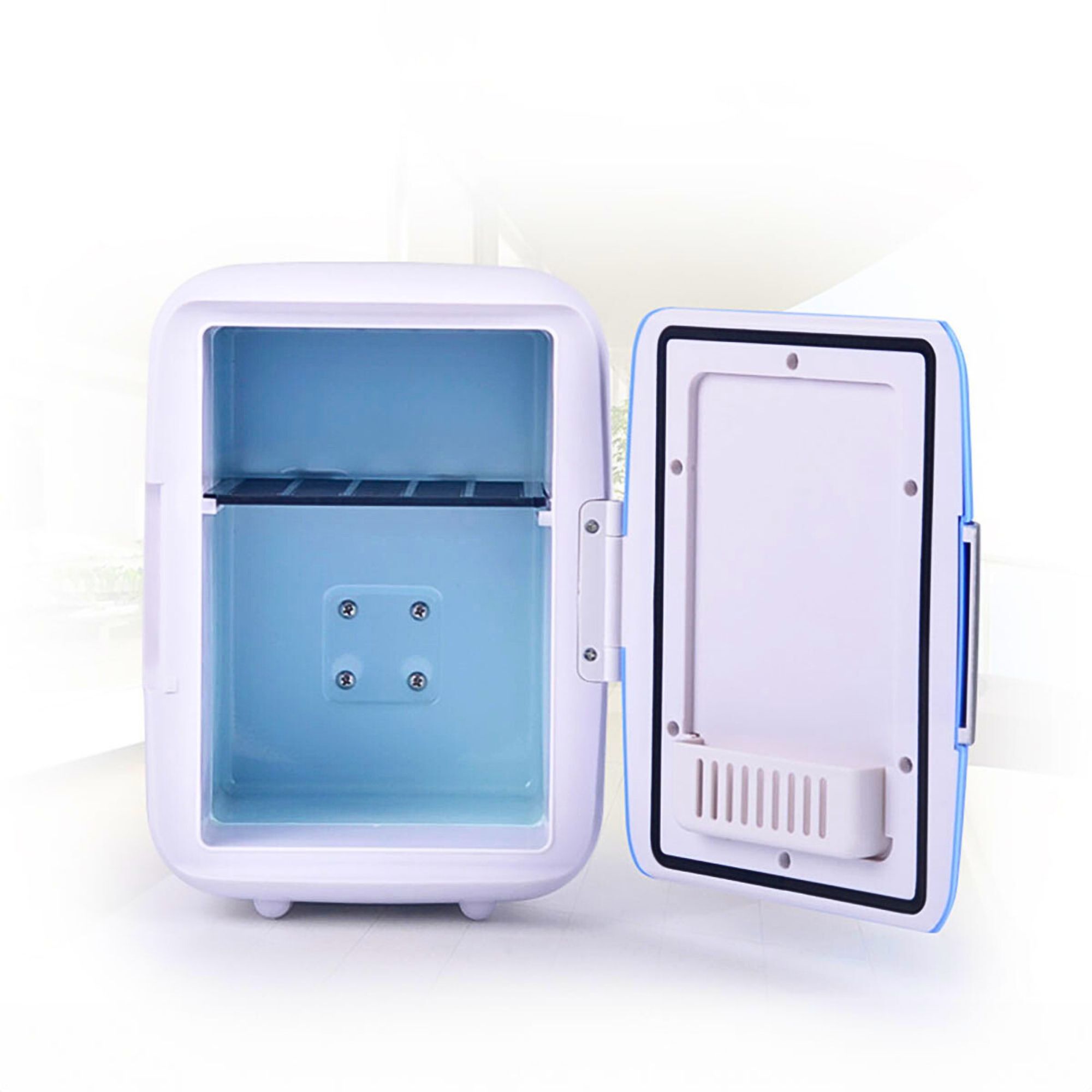 Foto 5 pulgar | Mini Refrigerador Frigobares Para Coche 4l  Rosa Blanco