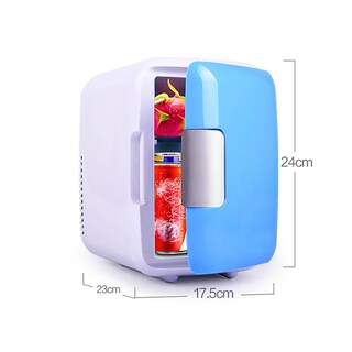 Foto 8 | Mini Refrigerador Frigobares Para Coche 4l Rosa Blanco