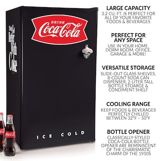 Foto 2 | Refrigerador Igloo Coca-cola 90l Con Congelador Negro - Venta Internacional.