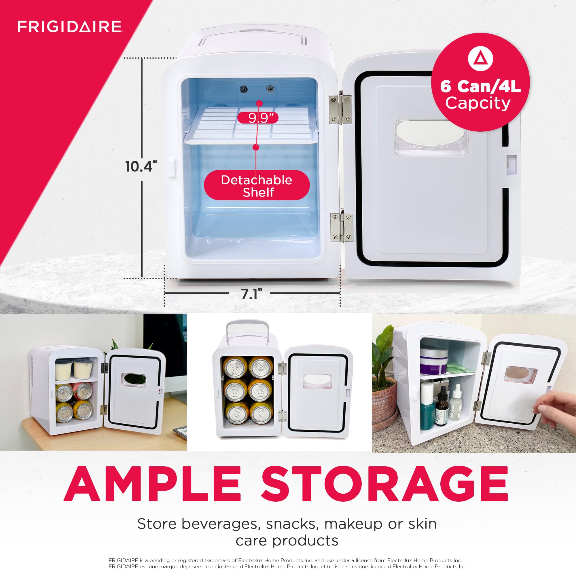 Foto 4 pulgar | Minirefrigerador Personal Frigidaire Efmis129-white 4l - Venta Internacional.