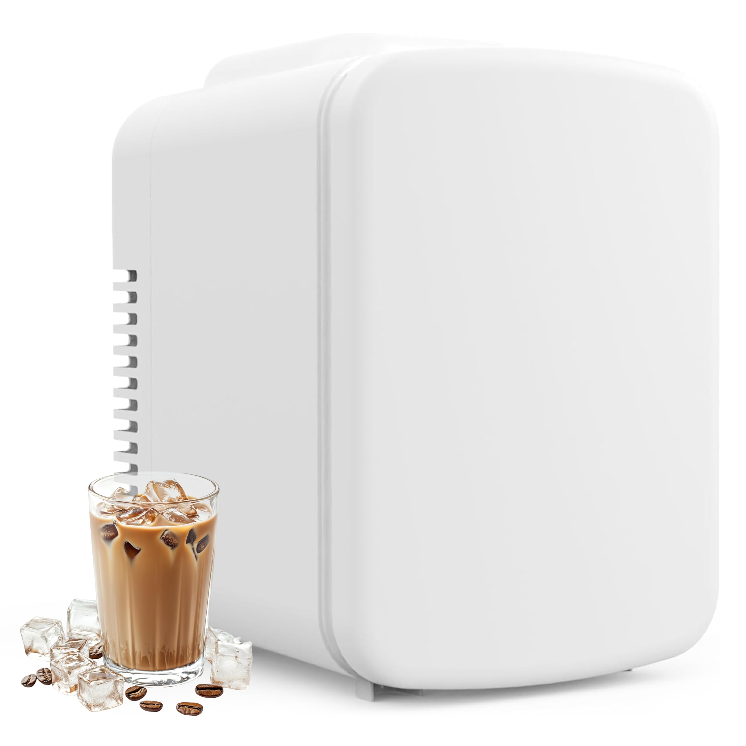 Minienfriador Y Calentador Portátil Simple Deluxe De 4 Litros Y 6 Latas, Color Blanco - Venta Internacional.