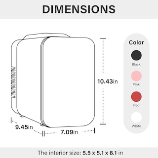 Foto 5 | Minienfriador Y Calentador Portátil Simple Deluxe De 4 Litros Y 6 Latas, Color Blanco - Venta Internacional.