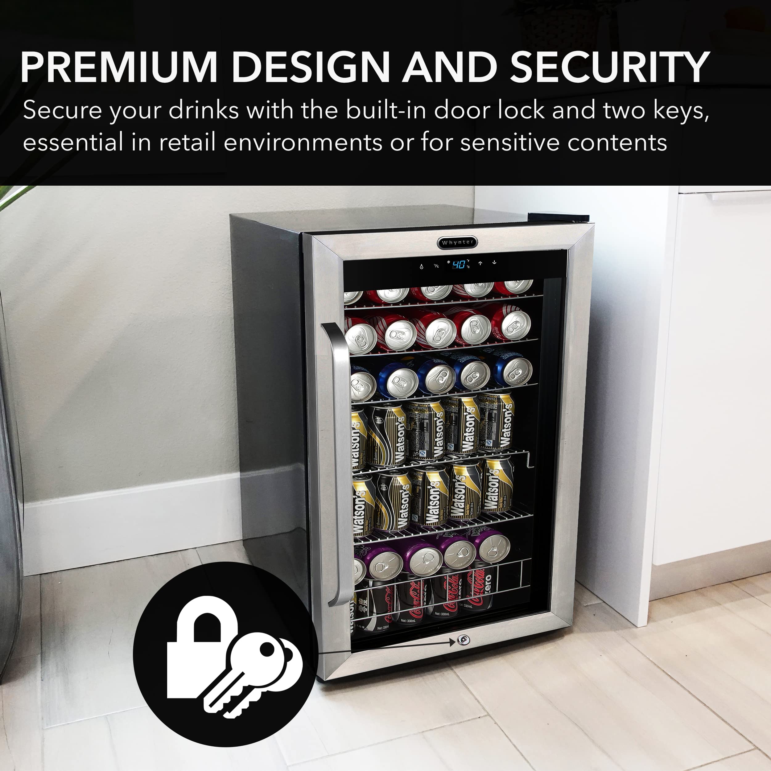 Foto 3 pulgar | Refrigerador De Bebidas Whynter Br-1211ds 136 Latas 3.4 Pies Cúbicos - Venta Internacional.