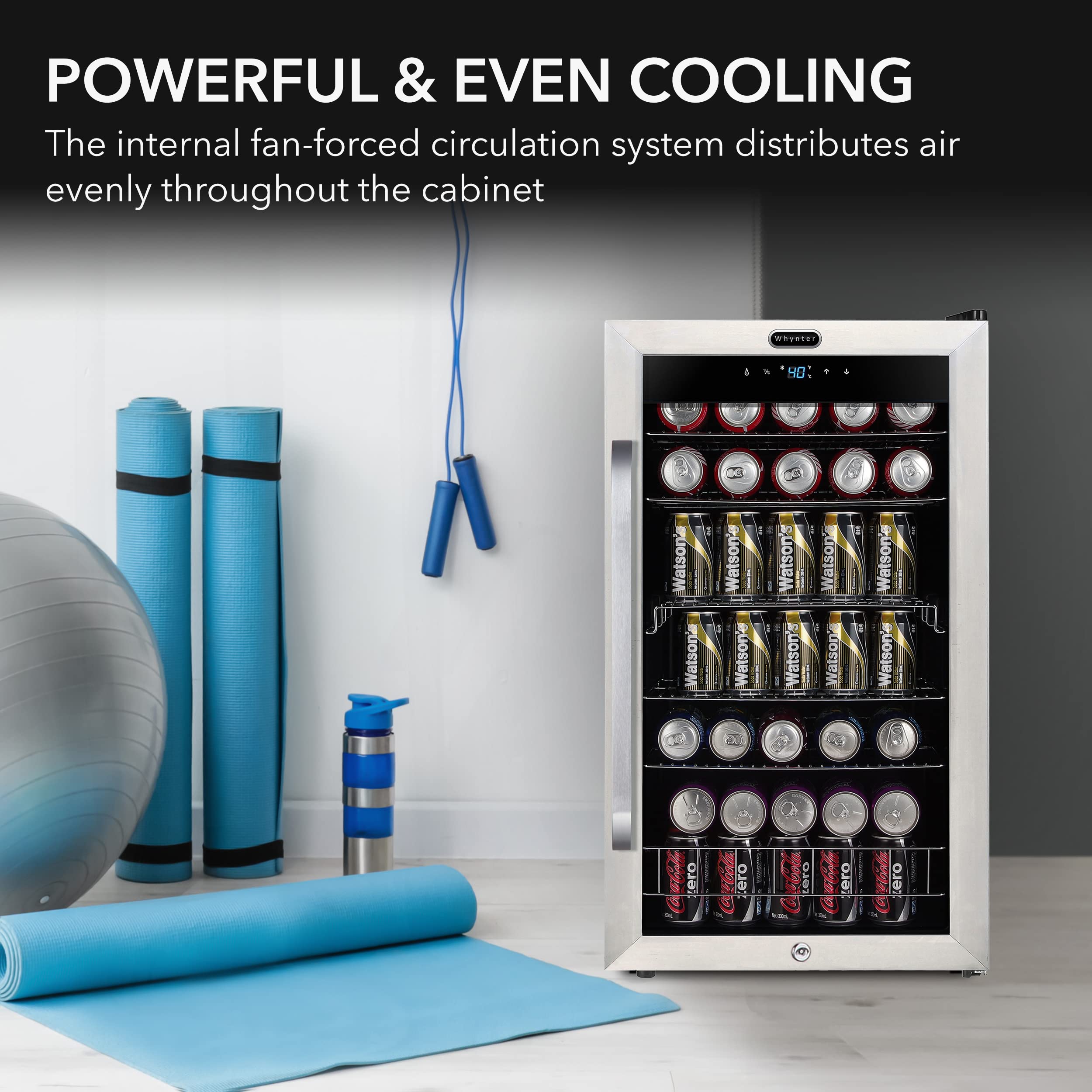 Foto 4 pulgar | Refrigerador De Bebidas Whynter Br-1211ds 136 Latas 3.4 Pies Cúbicos - Venta Internacional.