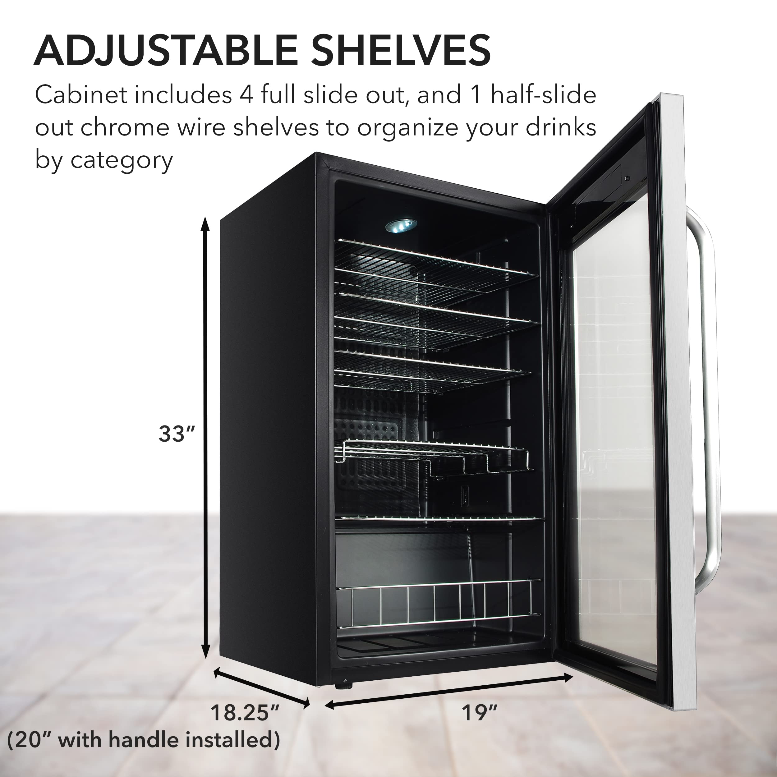 Foto 5 | Refrigerador De Bebidas Whynter Br-1211ds 136 Latas 3.4 Pies Cúbicos - Venta Internacional.