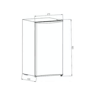 Foto 4 | Frigobar Cristal Negro 4 Pies Teka Rsr 10520 Gbk