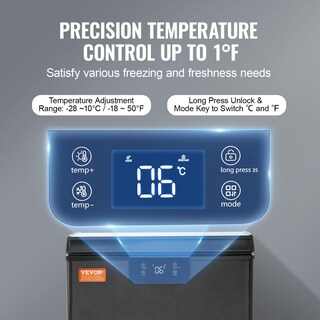 Foto 4 | Congelador Horizontal Vevor 63 L Compact De 2.22 Pies Cúbicos Con 2 Cestas, Color Negro - Venta Internacional.