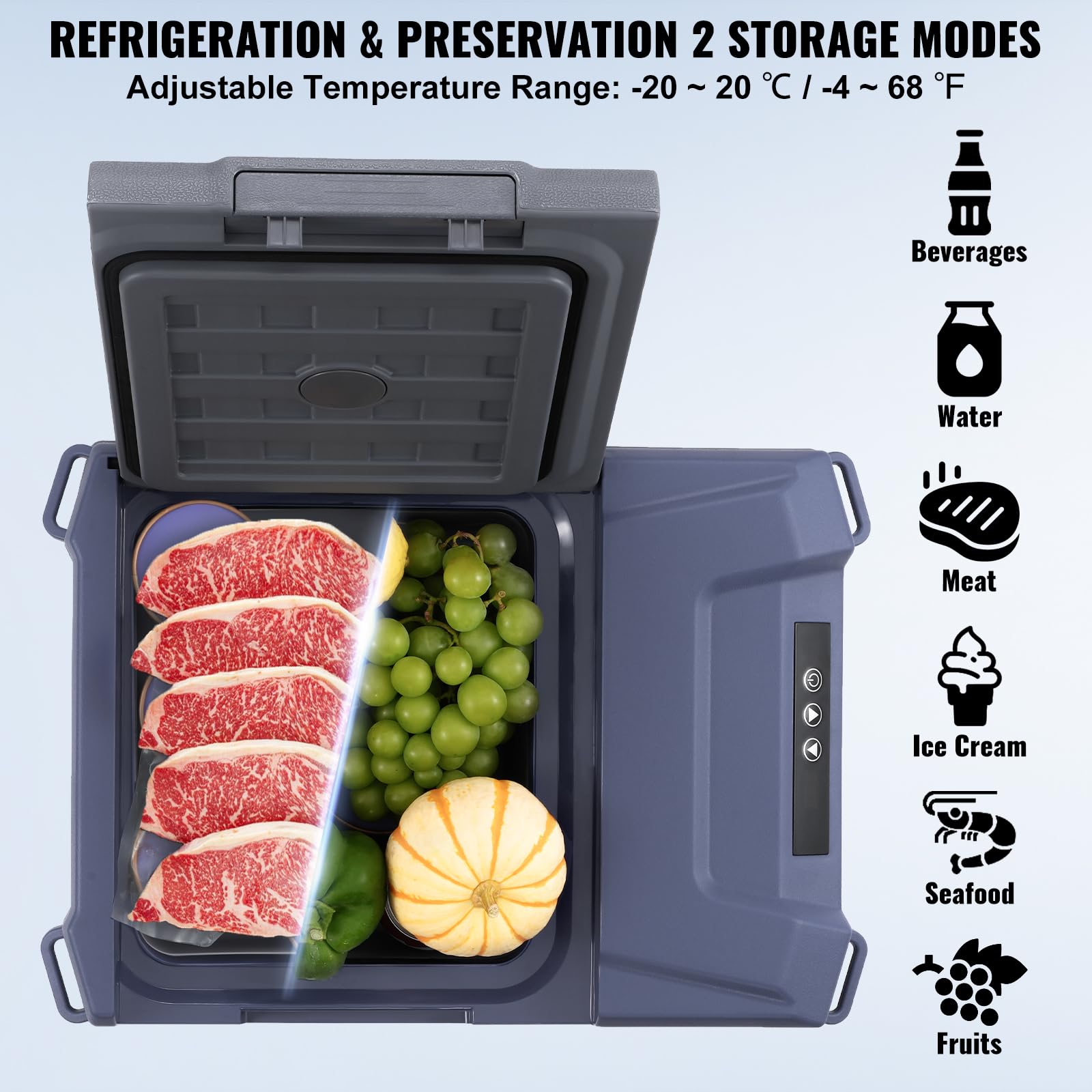 Foto 3 | Refrigerador De Coche Vevor 9l, Congelador Portátil De Una Sola Zona, 12 V - Venta Internacional.