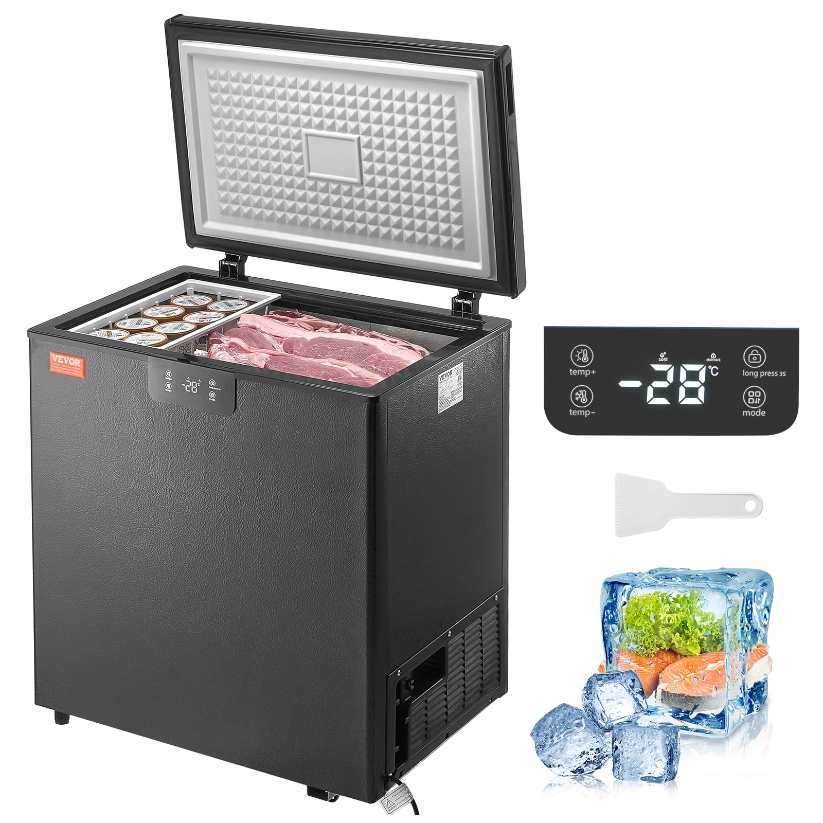 Congelador Profundo Compacto Vevor De 110 L/3.88 Pies Cúbicos - Venta Internacional.