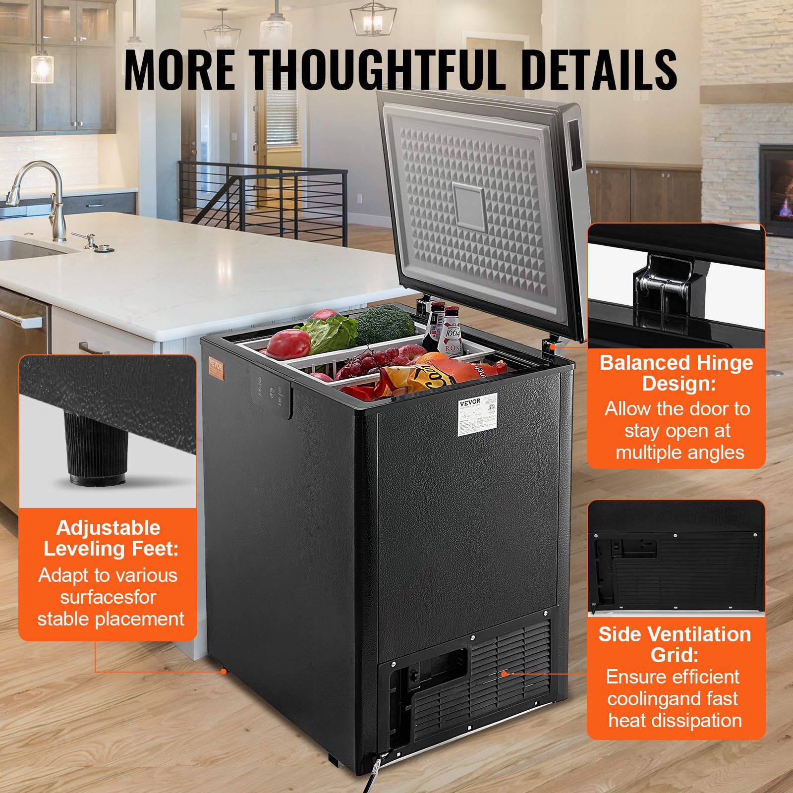 Foto 6 | Congelador Profundo Compacto Vevor De 110 L/3.88 Pies Cúbicos - Venta Internacional.