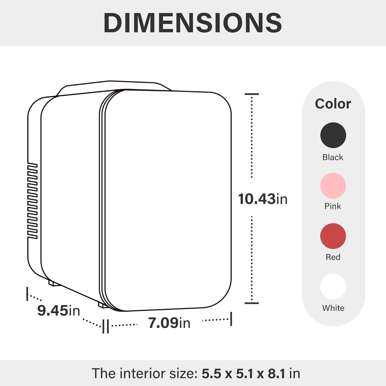 Foto 5 pulgar | Minirefrigerador Simple Deluxe Portátil De 4 Litros Y 6 Latas, Color Rojo - Venta Internacional.