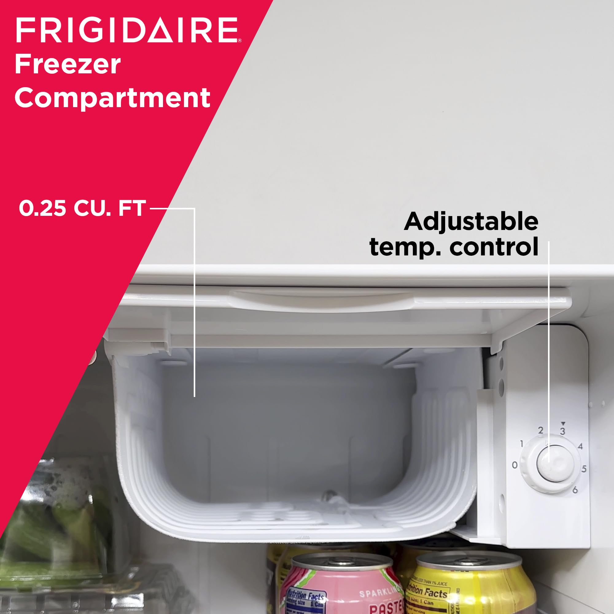 Foto 6 | Minirefrigerador Frigidaire Efr176 Retro De 1.6 Pies Cúbicos, Rojo - Venta Internacional.