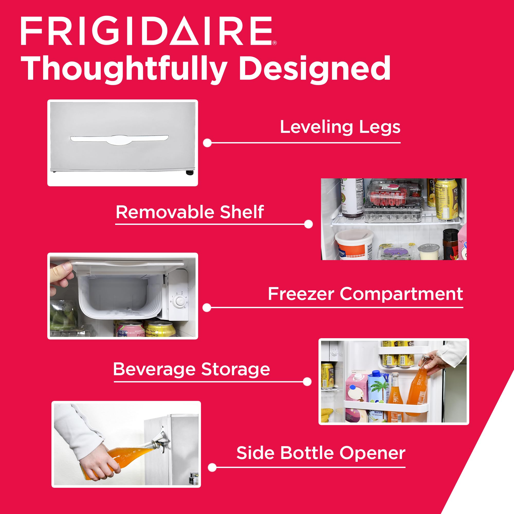 Foto 5 pulgar | Minirefrigerador Frigidaire Efr176 Retro Compact 46 L Moonlight - Venta Internacional.