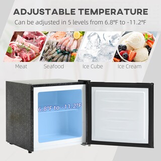 Foto 3 | Minicongelador Homcom 32l Compacto Vertical Con Estantes Extraíbles - Venta Internacional.