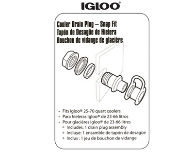 Foto 6 | Tapón De Drenaje Triple A Presión De Repuesto Para Refrigeradores Igloo - Venta Internacional.