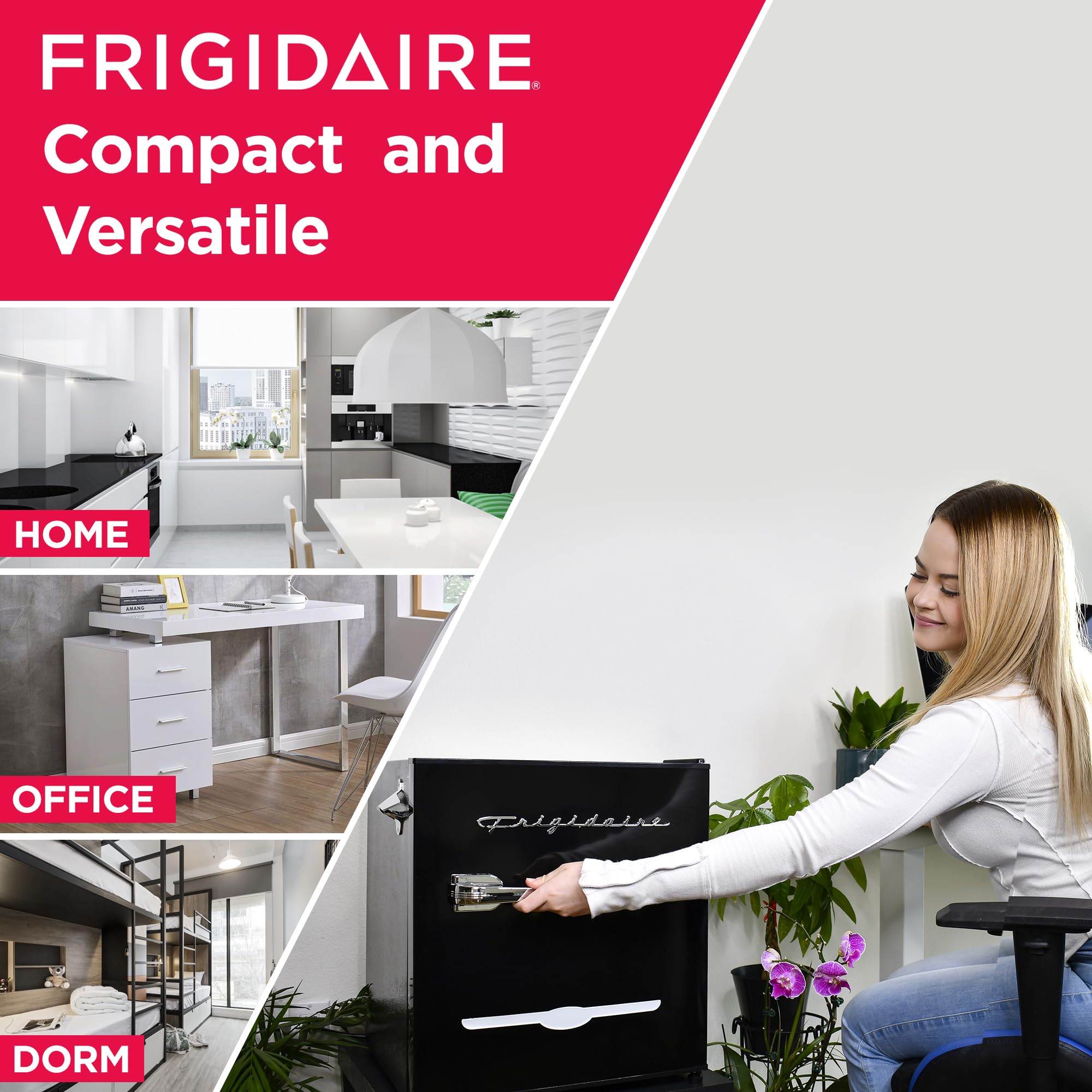 Foto 7 pulgar | Minirefrigerador Frigidaire Efr176-amz Retro De 1.6 Pies Cúbicos, Negro - Venta Internacional.