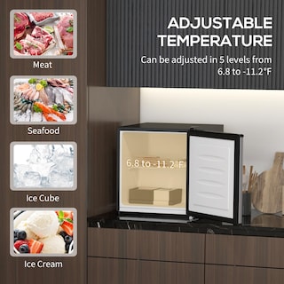 Foto 3 | Minicongelador Homcom 32l Compacto Vertical Con Estantes Extraíbles - Venta Internacional.