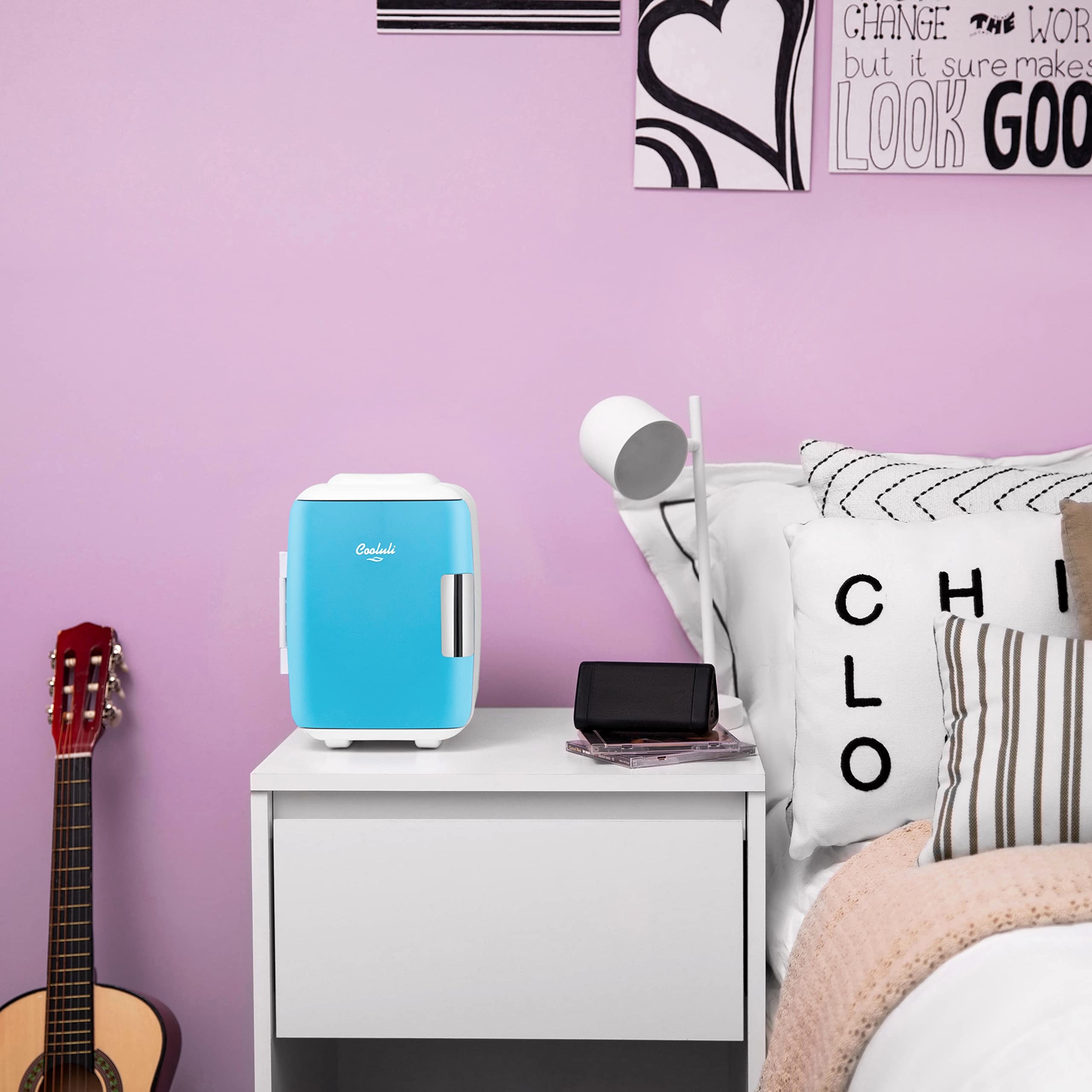 Foto 6 | Mininevera Cooluli Classic De 4 Litros Y 6 Latas, Color Azul Eléctrico - Venta Internacional.