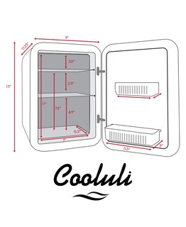 Foto 7 | Mininevera Cooluli De 10 Litros Para Dormitorio, Coche, Oficina O Dormitorio, Color Blanco - Venta Internacional.