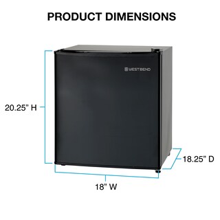 Foto 6 | Minirefrigerador West Bend Compact, 1.7 L, Negro - Venta Internacional.