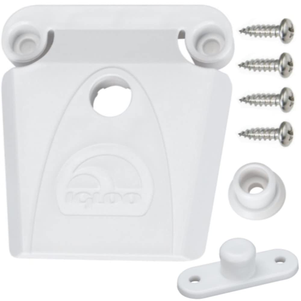 Iglú Cooler Latch Con Poste Con Alas Y Un Solo Tornillo, Color Blanco - Venta Internacional.