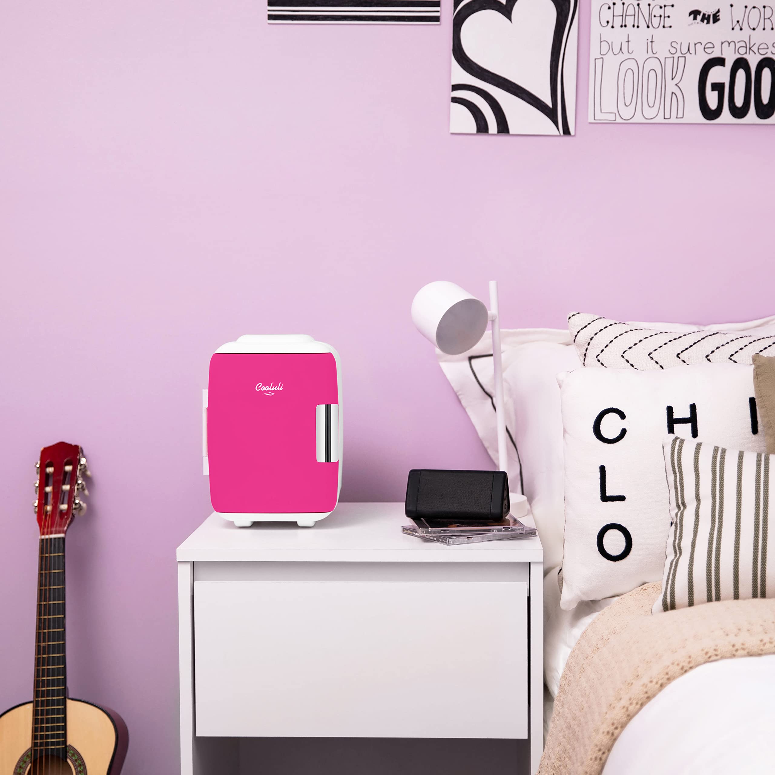 Foto 6 | Minirefrigerador Cooluli Skincare De 4 Litros Y 6 Latas Para Dormitorio, Coche Y Oficina - Venta Internacional.