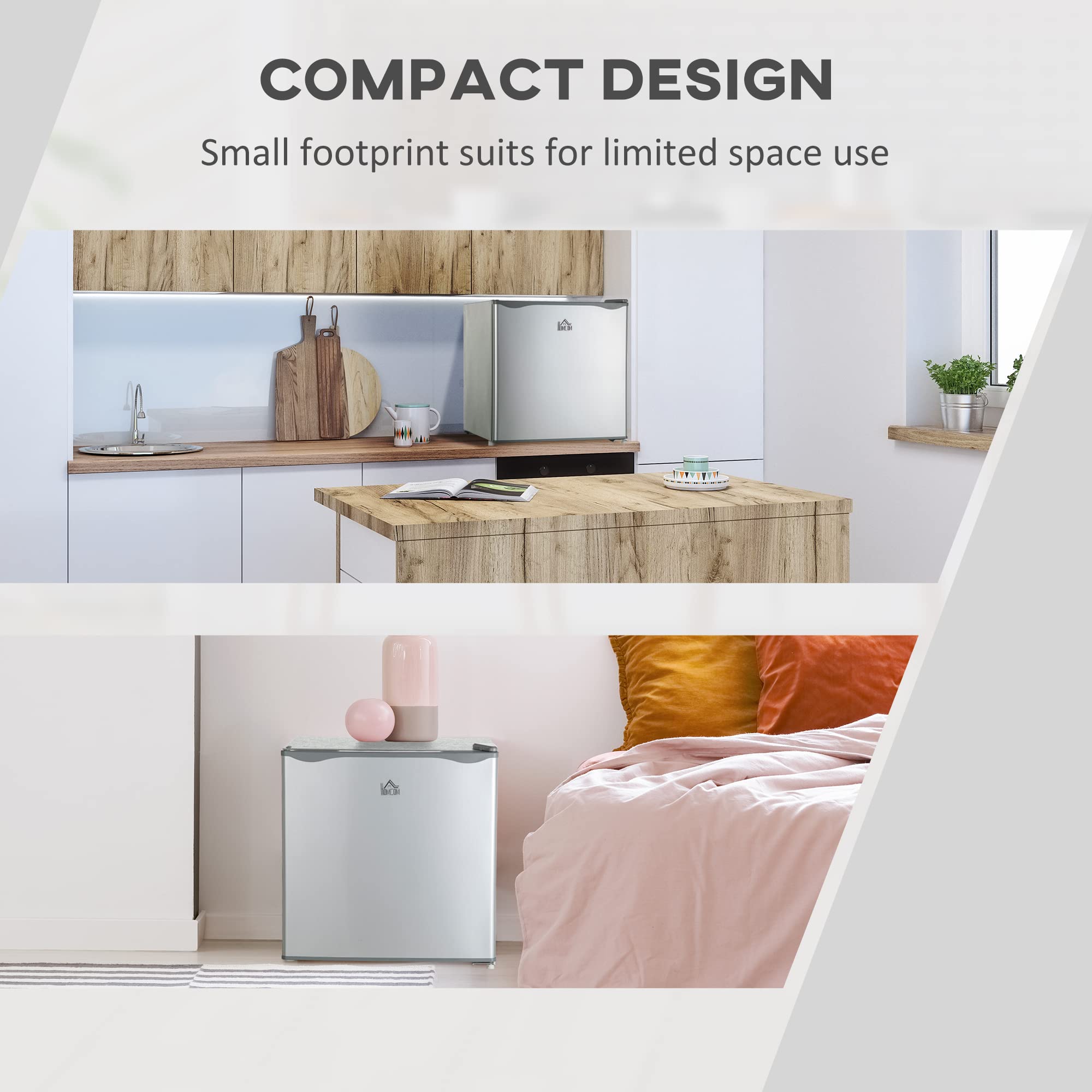 Foto 4 | Minicongelador Homcom De 1.1 Pies Cúbicos Para Encimera, Compacto, Vertical, Gris - Venta Internacional.