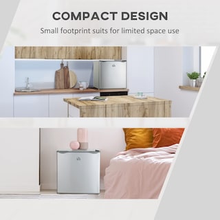 Foto 4 | Minicongelador Homcom De 1.1 Pies Cúbicos Para Encimera, Compacto, Vertical, Gris - Venta Internacional.