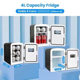 Foto 2 | Minirefrigerador Portátil Healsmart De 4 Litros Enfriador/calentador Negro - Venta Internacional.