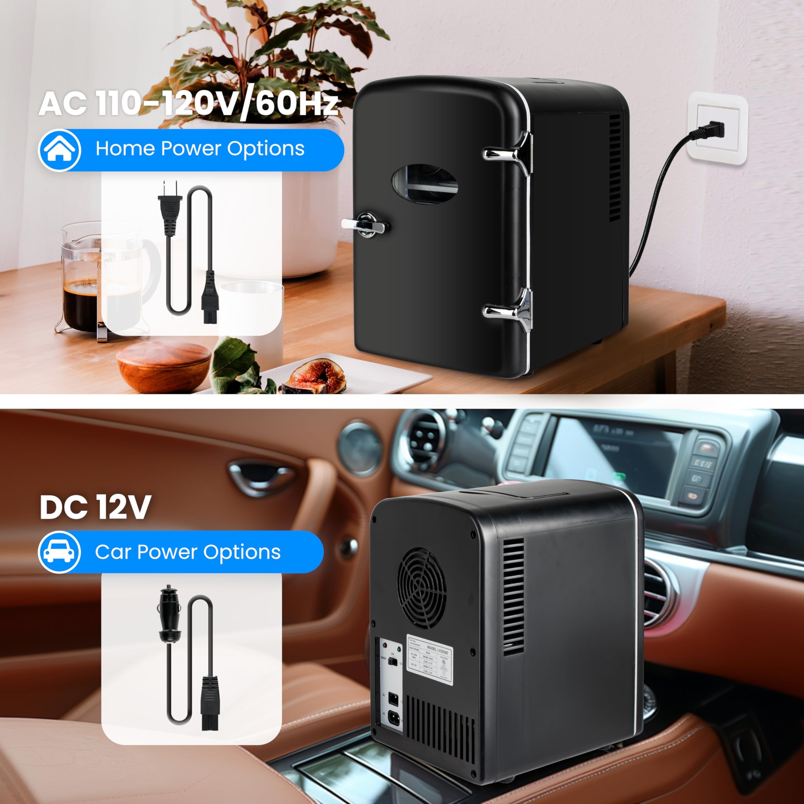 Foto 6 pulgar | Minirefrigerador Portátil Healsmart De 4 Litros  Enfriador/calentador  Negro - Venta Internacional.