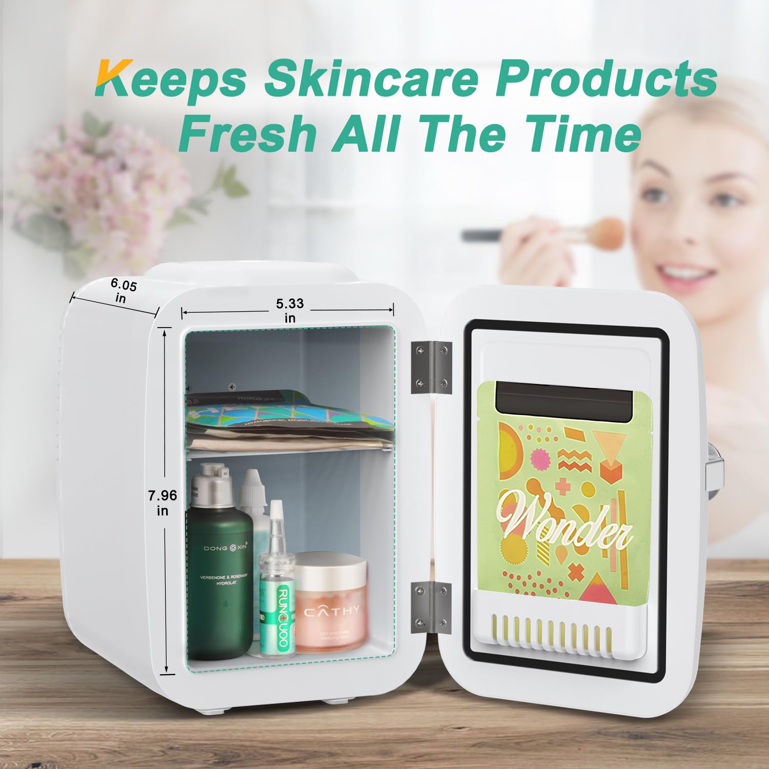 Foto 4 | Mininevera Crownful De 4 Litros Y 6 Latas  Portátil  Color Blanco - Venta Internacional.