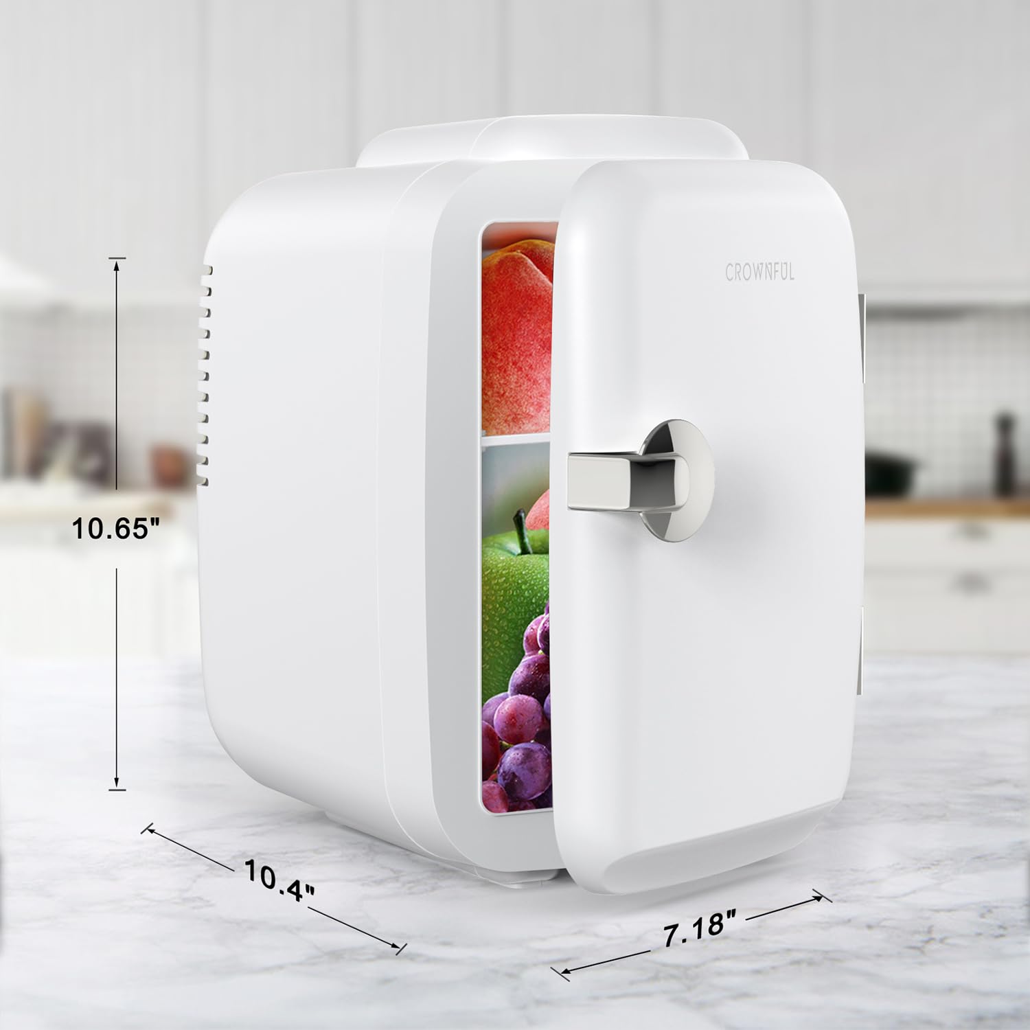 Foto 6 | Mininevera Crownful De 4 Litros Y 6 Latas  Portátil  Color Blanco - Venta Internacional.