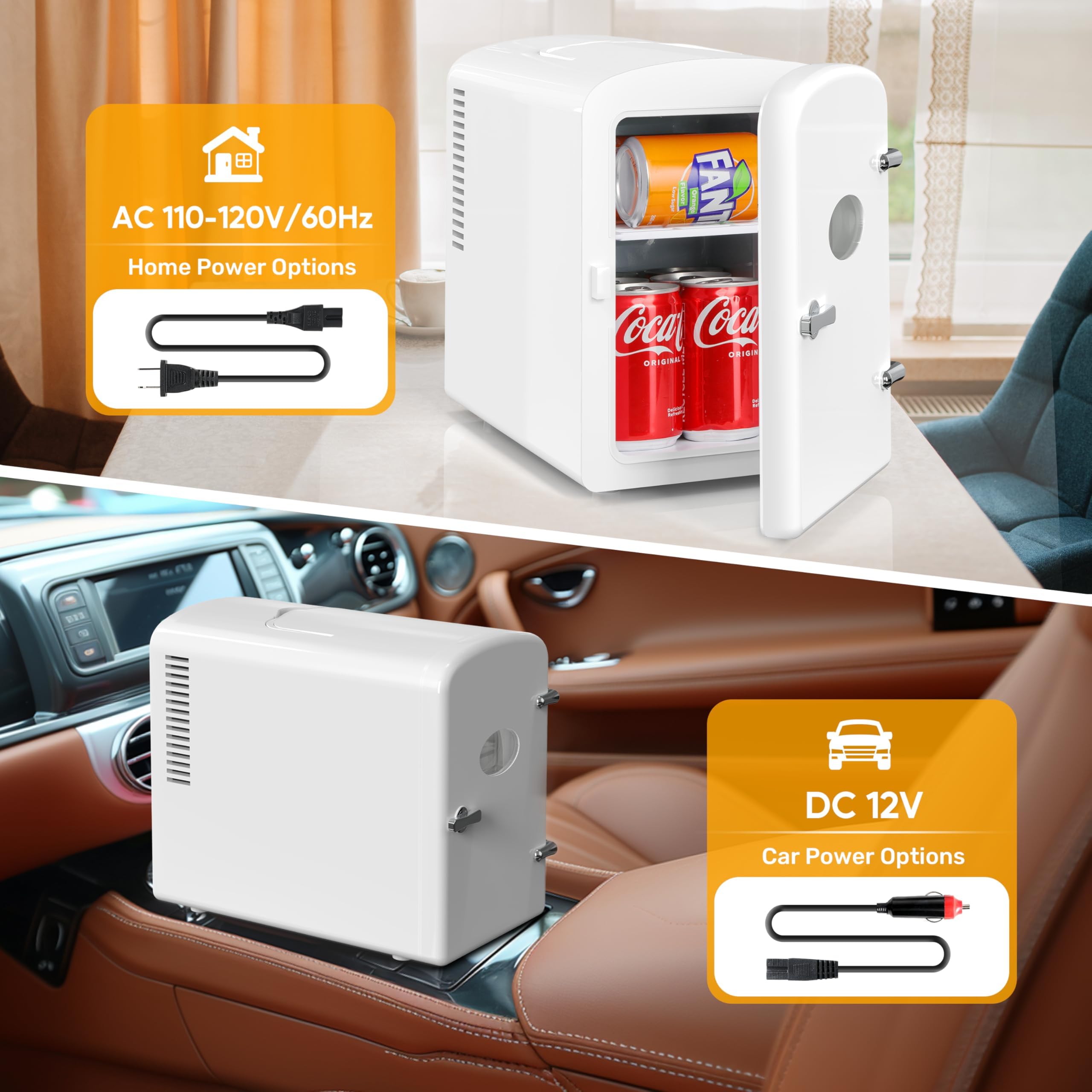 Foto 6 pulgar | Minirefrigerador Healsmart 6l/9 Latas De Bebida Para El Cuidado De La Piel  Color Blanco - Venta Internacional.