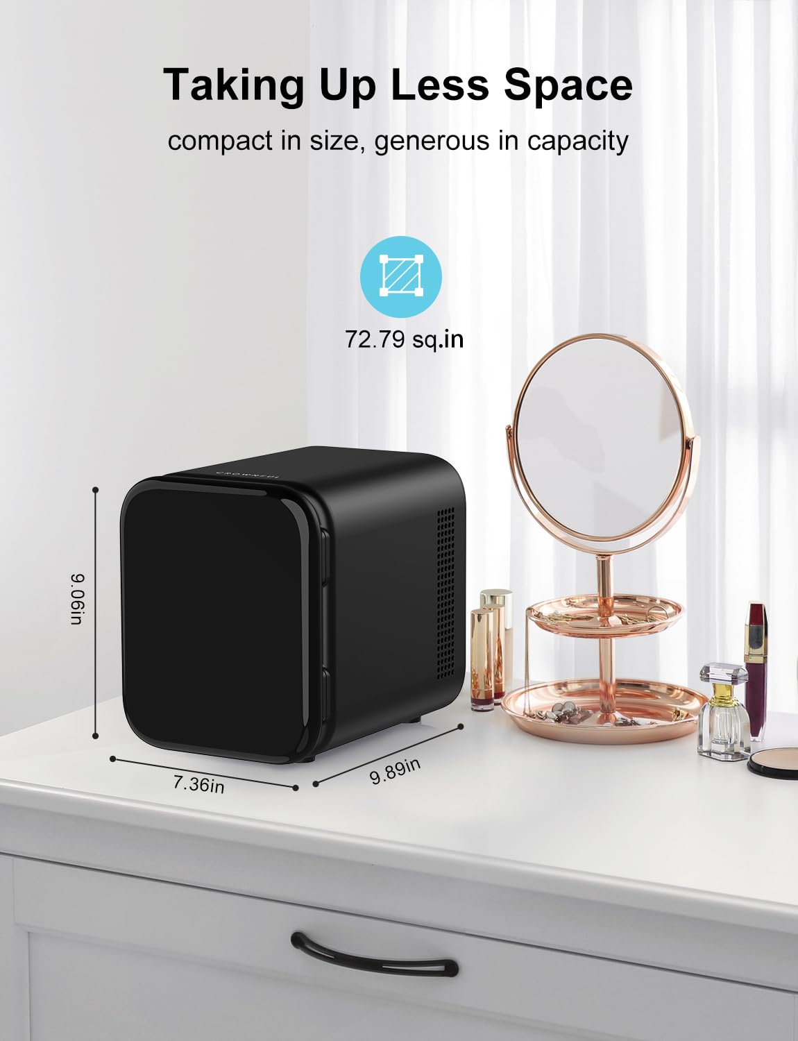 Foto 7 | Mininevera Crownful  Portátil  De 4 Litros Y 6 Latas  Color Negro - Venta Internacional.