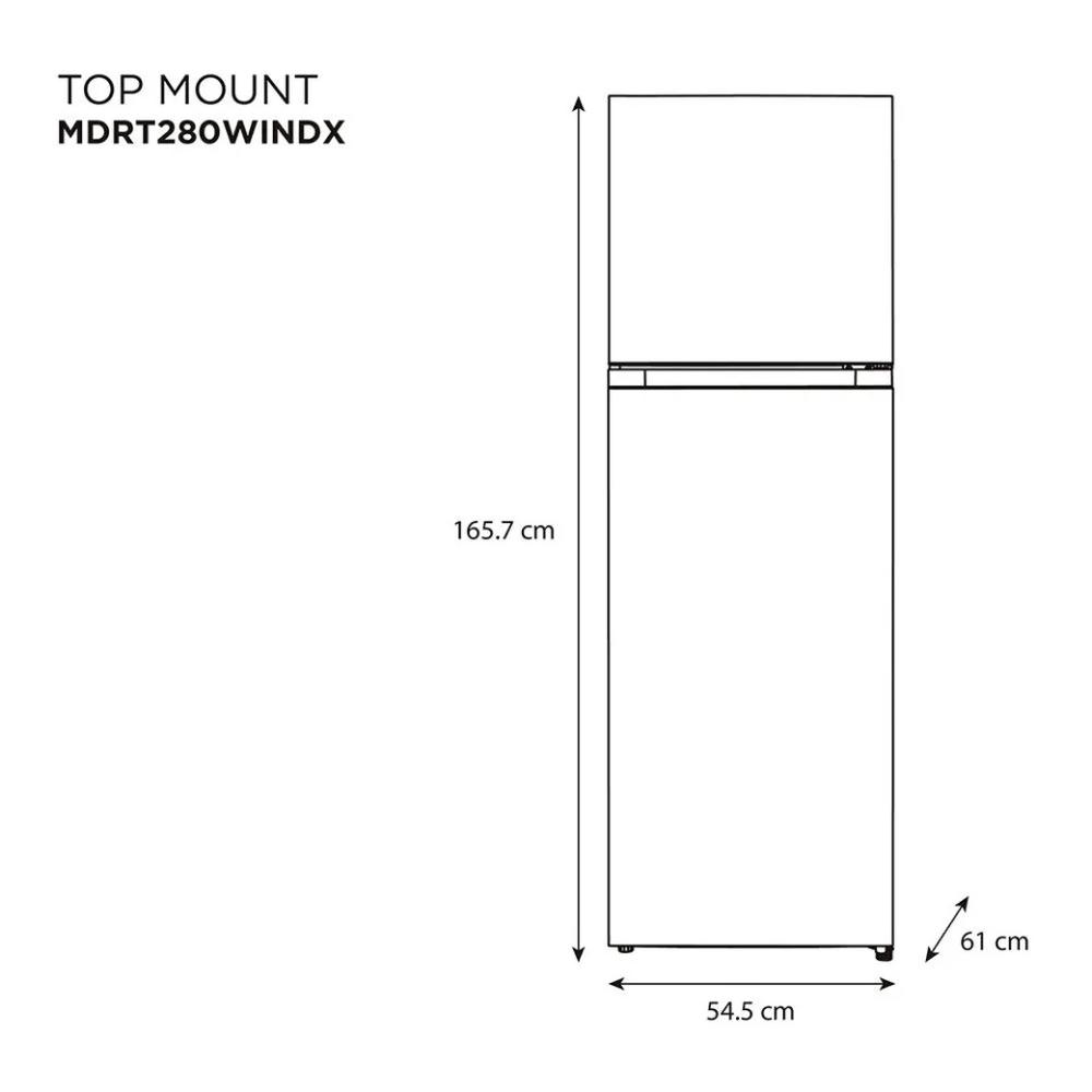 Foto 3 pulgar | Refrigerador Midea MDRT280WINDX color Gris 10 Pies