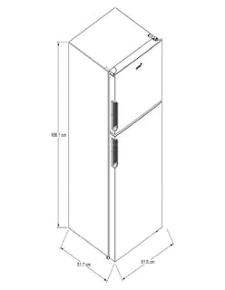 Foto 8 | Refrigerador Acros At1130f 11 Pies Top Mount color Silver