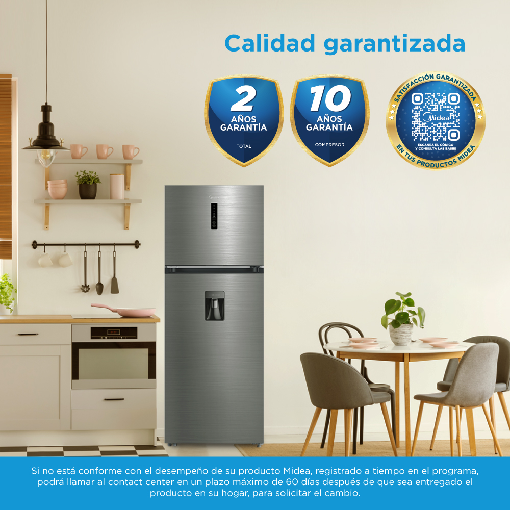 Foto 9 pulgar | Refrigerador Midea Mdrt480wendxw 17 Pies color Gris