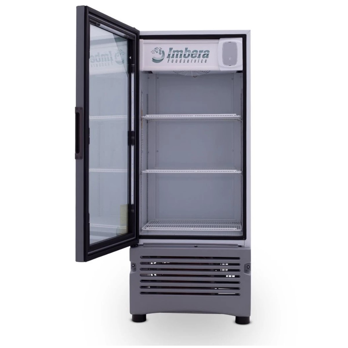Refrigerador Imbera Home VR09 color Gris Puerta de Vidrio 9''