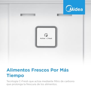 Foto 6 | Refrigerador Top Mount Midea Smart Sensor Bru Steel 15 Pies Cúbicos