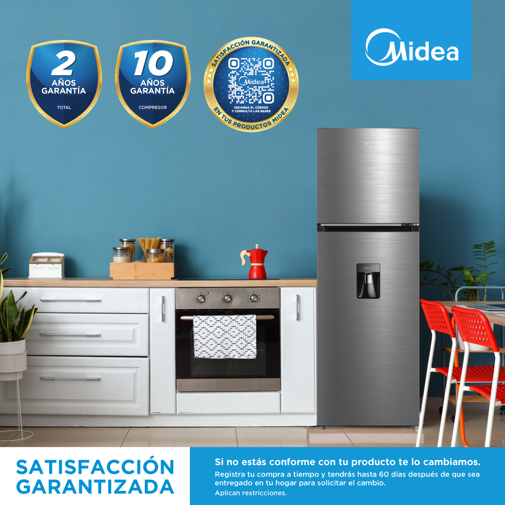 Foto 9 pulgar | Refrigerador Top Mount Midea Mdrt489mtm46w 13 Pies color Gris