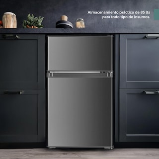 Foto 3 | Refrigerador 3 Pies/85 Litros Led Con Freezer 2 Puertas 115v