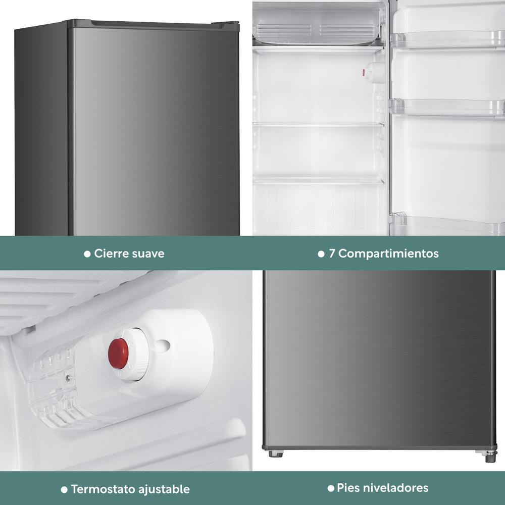 Foto 8 pulgar | Refrigerador 4 Pies/121 Litros Con Congelador 1 Puerta 115v