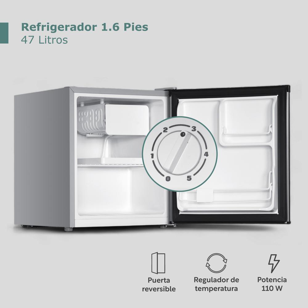 Foto 3 pulgar | Refrigerador 1.6 Pies/47 Litros Con Congelador 1 Puerta 115v